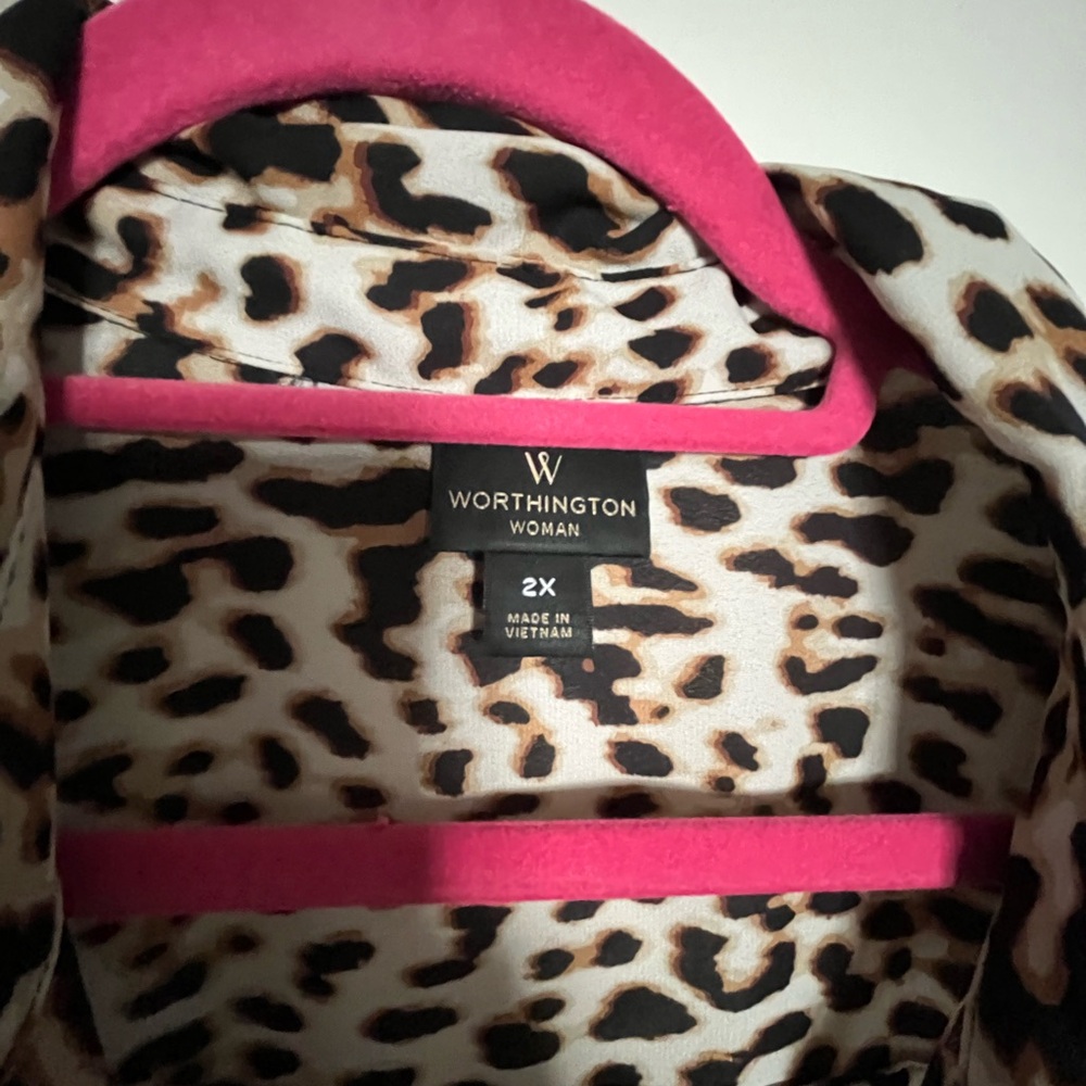 Worthington Button Down Blouse - Picture 3 of 4